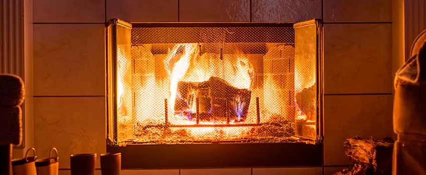 Mendota Hearth Landscape Fireplace Installation in South Riding, Virginia