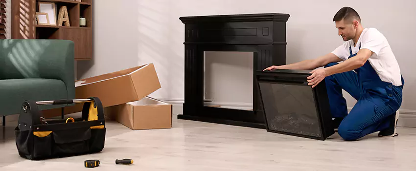 Old Rusted Metal Fireplace Repair And Replacement in South Riding, VA